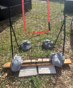 SKLZ PitchBack Baseball and Softball Pitching Net and Rebounder, Black/Red, 2' 9" x 4' 8" 20 91sALi 2kHL