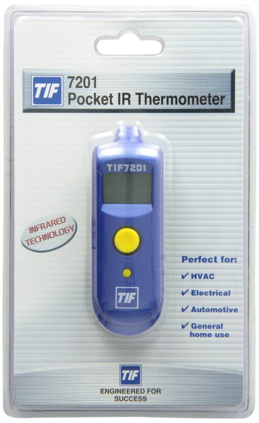 Robinair TIF7201 Pocket Infrared Thermometer with 1:1 Distance To Spot Ratio , Blue 1 to 1