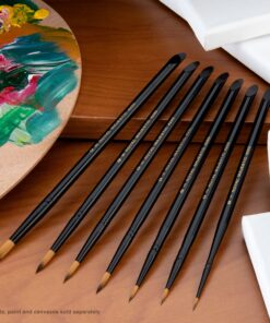 Majestic Royal and Langnickel Short Handle Paint Brush Set, Round, 7-Piece 11 91sIiCG1YbL