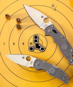 Spyderco Manix 2 Lightweight Signature Knife with 3.37" CTS BD1 Steel Blade and Translucent Blue FRCP Handle - PlainEdge - C101PBL2 31 91sL0V1C58L