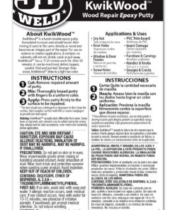 J-B Weld Tan KwikWood Wood Repair Epoxy Putty, 1 oz. Stick 3.5 inch 30 91sLdPuC31L