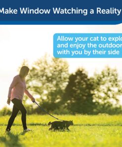 Alternative view of PetSafe Come With Me Kitty Harness and Bungee Leash, Harness for Cats, Large, Royal Blue/Navy