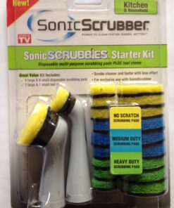 Sonic Scrubbies Starter Kit Kitchen & Household for Sonic Scrubber