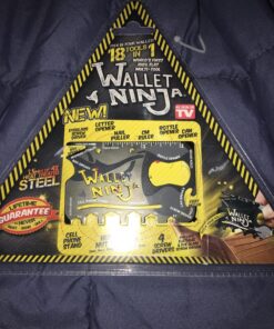 Wallet Ninja Multitool Card – 18 in 1 Credit Card Multi-Tool (Bottle Opener, Can Opener, Screwdrivers, Phone Stand & More) – Black 43 91sQYn jyJL