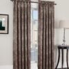 Sun Zero Celestia Geometric Print Energy Efficient Grommet Curtain Panel, 54" x 63", Taupe 54" x 63" 2 91sXYgxTEuL