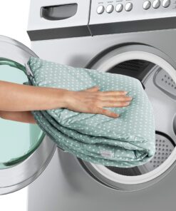 Ingenuity Cozy Spot Reversible Duvet Activity Gym & Play Mat with Wooden Bar - Loamy, Ages Newborn + 36 91sZcRHSkvL