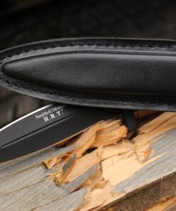 Smith & Wesson SWHRT9B 9in High Carbon S.S. Fixed Blade Knife with 4.7in Dual Edge Blade and TPE Handle for Outdoor, Tactical, Survival and EDC Standard Packaging 40 91sfDyA3lL