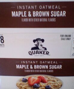 Quaker Instant Oatmeal, Maple & Brown Sugar, Individual Packets, 1.51 Ounce (Pack of 48) 34 91siUq3LCAL