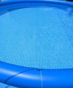 Intex 26175EH Easy Set 15 Feet by 42 Inch Round Inflatable Outdoor Backyard Above Ground Swimming Pool Set with Cover, Ladder, and Filter, Blue 15FT x 42IN 47 91sjdu4V L 1