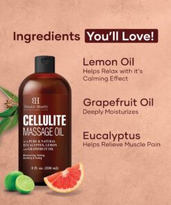 Alternative view of Botanic Hearth Cellulite Massage Oil - Cellulite Oil for Thighs - Unique Blend of Massage Essential Oils - Improves Skin Tone, Skin Firmness & Tightness - 8 fl oz