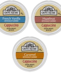 Alternative view of Grove Square Cappuccino Pods, Variety, Single Serve (Pack of 72) 72 Count (Pack of 1)