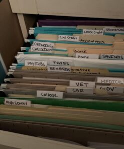 Amazon Basics Hanging File Folders, Letter Size, Aqua, 25-Pack 23 91so9 4Vv1L