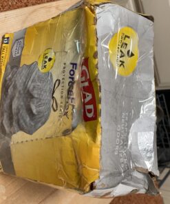 Glad Tall Kitchen Protection Series Drawstring Trash Bags -13 Gallon Grey Trash Bag - 90 Count 90 Count (Pack of 1) 60 91sopVoSCsL