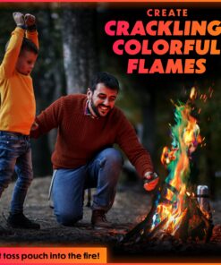 Alternative view of Magical Flames Fire Color Changing Packets for Campfires, Fire Pit, Outdoor Fireplaces - Camping Essentials for Kids & Adults - 25 Pack 25 pk Magical - 0.8 Oz