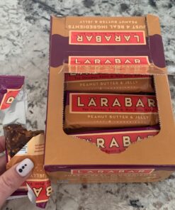 LÄRABAR Peanut Butter and Jelly, Gluten Free Vegan Fruit & Nut Bars, 16 ct 16 Count (Pack of 1) 19 91surzuWHWL 1