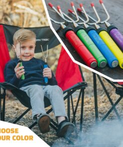MalloMe Marshmallow Roasting Sticks Smores Kit - Marshmallows Smores Sticks for Fire Pit Long - Camping Campfire Accessories S'mores Gift Set- Smore Hot Dog Roaster Marshmello Skewers - 34 Inch 5 Pack Set of 5 26 91t2 xoPVRL