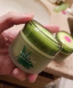 Green Tea Matcha Facial Mud Mask, Removes Blackheads, Reduces Wrinkles, Nourishing, Moisturizing, Improves Overall Complexion, Best Antioxidant, Younger Looking Skin, All Skin Face Types 35 91t34hGegbL