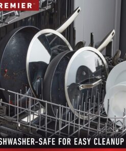 Calphalon 8-Piece Pots and Pans Set, Nonstick Kitchen Cookware with Stay-Cool Handles, Dishwasher and Metal Utensil Safe, Black Cookware Set 22 91t3SwgftWL