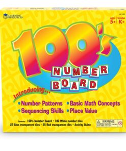 Alternative view of Learning Resources Hundred Number Board, Plastic