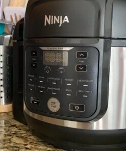Ninja FD302 Foodi 11-in-1 Pro 6.5 qt. Pressure Cooker & Air Fryer that Steams, Slow Cooks, Sears, Sautés, Dehydrates & More, with 4.6 qt. Crisper Plate, Nesting Broil Rack & Recipe Book, Silver/Black 6.5 Quart Cooking Pot 45 91t5yjKlFoL