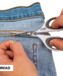 SINGER 07175 Sewing and Detail Scissors Set with Comfort Grip,White,pink 2-Pack 20 91t6cqB0IfS