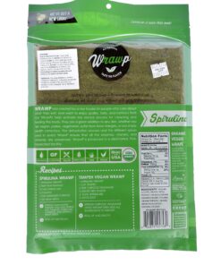 WrawP Organic Feggie Wrap - Spirulina (1PACK) Gluten Free, Plant Based 5.3 Ounce 7 91t72l0LstL