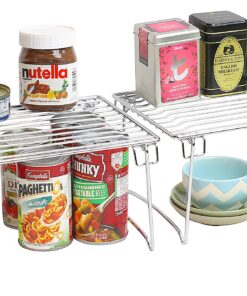 Alternative view of Deco Brothers Stackable Cabinet Shelf Organizer, 2 Pack, Chrome