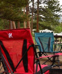 Alternative view of Kijaro XXL Dual Lock Portable Camping Chair - Supports Up to 400lbs - Enjoy The Outdoors in a Versatile Folding Chair, Sports Chair, Outdoor Chair & Lawn Chair Cayman Blue Iguana