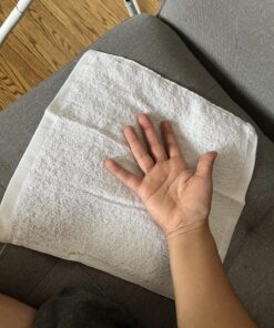 Utopia Towels Cotton Washcloths Set - 100% Ring Spun Cotton, Premium Quality Flannel Face Cloths, Highly Absorbent and Soft Feel Fingertip Towels (24 Pack, White) 24 47 91tKME2y7CL