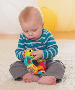 Infantino Topsy Turby Twist and Play Caterpillar Rattle - Rotating Body, Sliding Rings, Mirror & Noise Makers - Activity Toy for Ages 6 Months + 11 91tM3Ig8RpL