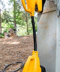 Alternative view of Camco PowerGrip Camper/RV Dogbone Electrical Adapter | Features 30-Amp Male (NEMA TT-30P) and 50-Amp Female (NEMA 14-50R) Ends | Rated for 125V/3750W (55185)