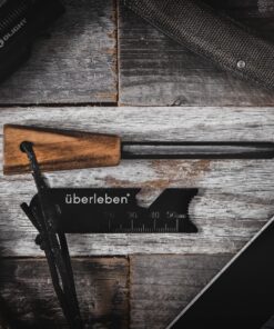 überleben Zünden Fire Starter - Traditional Ferro Rod, Handcrafted Wood Handle - 5/16", 3/8", & 1/2" Thick Fire Steel - 12,000-20,000 Strikes - Survival Igniter with Neck Lanyard & Multi-Tool Striker Trad 5/16" 18 91tU7VfWWsL