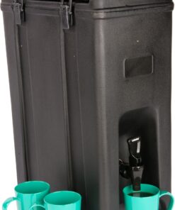 Carlisle FoodService Products Cateraide Insulated Beverage Dispenser with Handles for Catering, Events, Kitchens, And Restaurants, Plastic, 5 Gallons, Black 5 Gallon 16 91tXkxYMDyL
