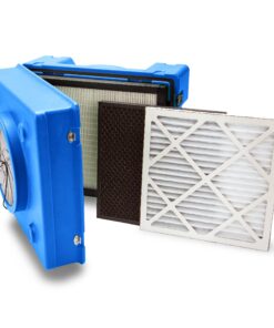 B-Air RA-650 HEPA Air Scrubber Commercial Industrial Grade Air Purifier Negative Air Machine for Water Damage Restoration, Blue 9 91tYncXKc2L