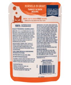 Natural Balance Original Ultra Platefulls Indoor Adult Grain Free Wet Cat Food, Turkey & Duck Recipe, 3 Ounce Pouch (Pack of 24) 11 91tdCSnwllL