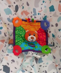 Nuby Teething Blankie Characters May Vary, Red/Yellow/Green/Orange/Blue, 1 Count 21 91tp38j4N3L