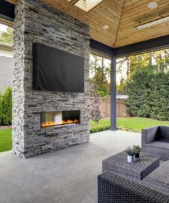 KHOMO GEAR Outdoor TV Cover - Panther Series - Universal Weatherproof Protector for 40-42 Inch TV - Fits Most Mounts & Brackets 40'' - 42'' Black 13 91tqOgxCUiL