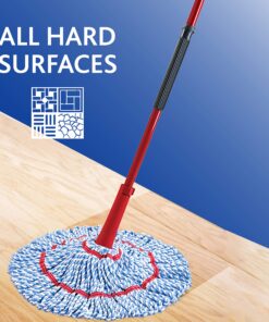 O-Cedar MicroTwist, Microfiber Twist Mop,Blue/Red MicroTwist Mop 12 91u GXJnN5L