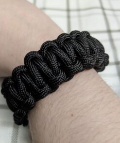 TOUGH-GRID Premium 750lb Paracord 100% Nylon Type IV Mil-Spec Parachute Cord - Certified MIL-C-5040H - UV/Abrasion Resistant - Heavy Duty Strands - Made in USA and Used by US Military Black 100Ft. (Coiled in Bag) 25 91u0IWGVO4L