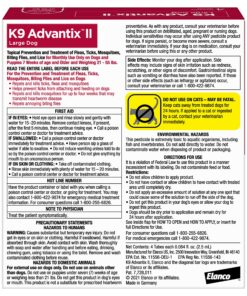 K9 Advantix II Large Dog Vet-Recommended Flea, Tick & Mosquito Treatment & Prevention | Dogs 21 - 55 lbs. | 4-Mo Supply 4 Pack Large Dog only 15 91u1EnRiz2L