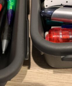 Madesmart 8-Piece Interlocking Bin Pack for Drawer Organization, Plastic Interlocking Junk Drawer Organizer Tray, Granite 55 91u6iipq2IL