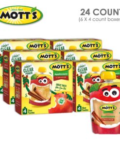 Alternative view of Mott's Cinnamon Applesauce, 3.2 oz clear pouches, 24 Count (6 Packs of 4) 3.2 Fl Oz (Pack of 24)