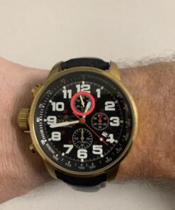 Invicta Men's I-Force Left Handed Quartz Watch with Leather Strap, Black (Model: 3330) 27 91u9aoXxtzL