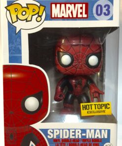 Funko Pop! Marvel Spider-Man #3 Hot Topic Exclusive Red/Black Vinyl Figure