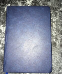 Thick Classic Notebook with Pen Loop - A5 College Ruled Hardcover Writing Notebook with Pocket + Page Dividers Gifts, Banded, Large, 180 Pages, 8.4 x 5.7 in blue 42 91uD3h0nR5L