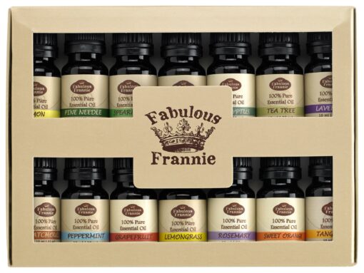 Fabulous Frannie Essential Oil Beginner Starter Set - 100% Pure Essential Oils .33oz (Pack of 14)