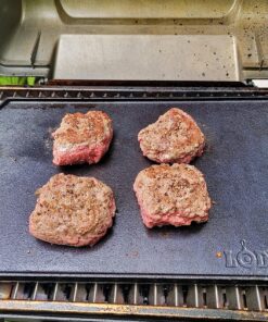 Lodge LDP3 Cast Iron Rectangular Reversible Grill/Griddle, 9.5-inch x 16.75-inch, Black 16.75 Inch Double Burner 49 91uII7OsWWL