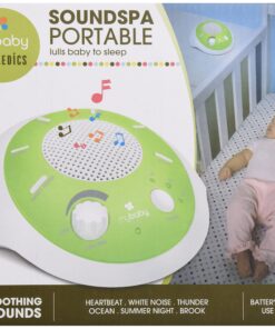 Alternative view of myBaby SoundSpa Portable Machine, Plays 6 Natural Sounds, Auto-Off Timer, Portable for New Mother or Traveler, Battery or Adapter Operated, MYB-S200