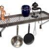 Enclume Premier Deep Bookshelf Wall Pot Rack, Hammered Steel Large Alloy Steel 34 91uK1t7TUqL