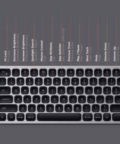 Satechi Aluminum Bluetooth Keyboard with Numeric Keypad - for M2/ M1 MacBook Pro/Air, M2/ M1 iPad Pro/Air, M2 Mac Mini, iMac M1 (Space Gray) English Space Gray 22 91uOrOc3dKL